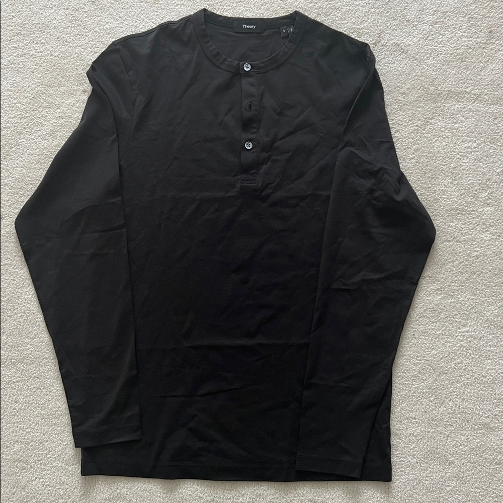 Long-sleeve henley from Theory—minimalist and sleek